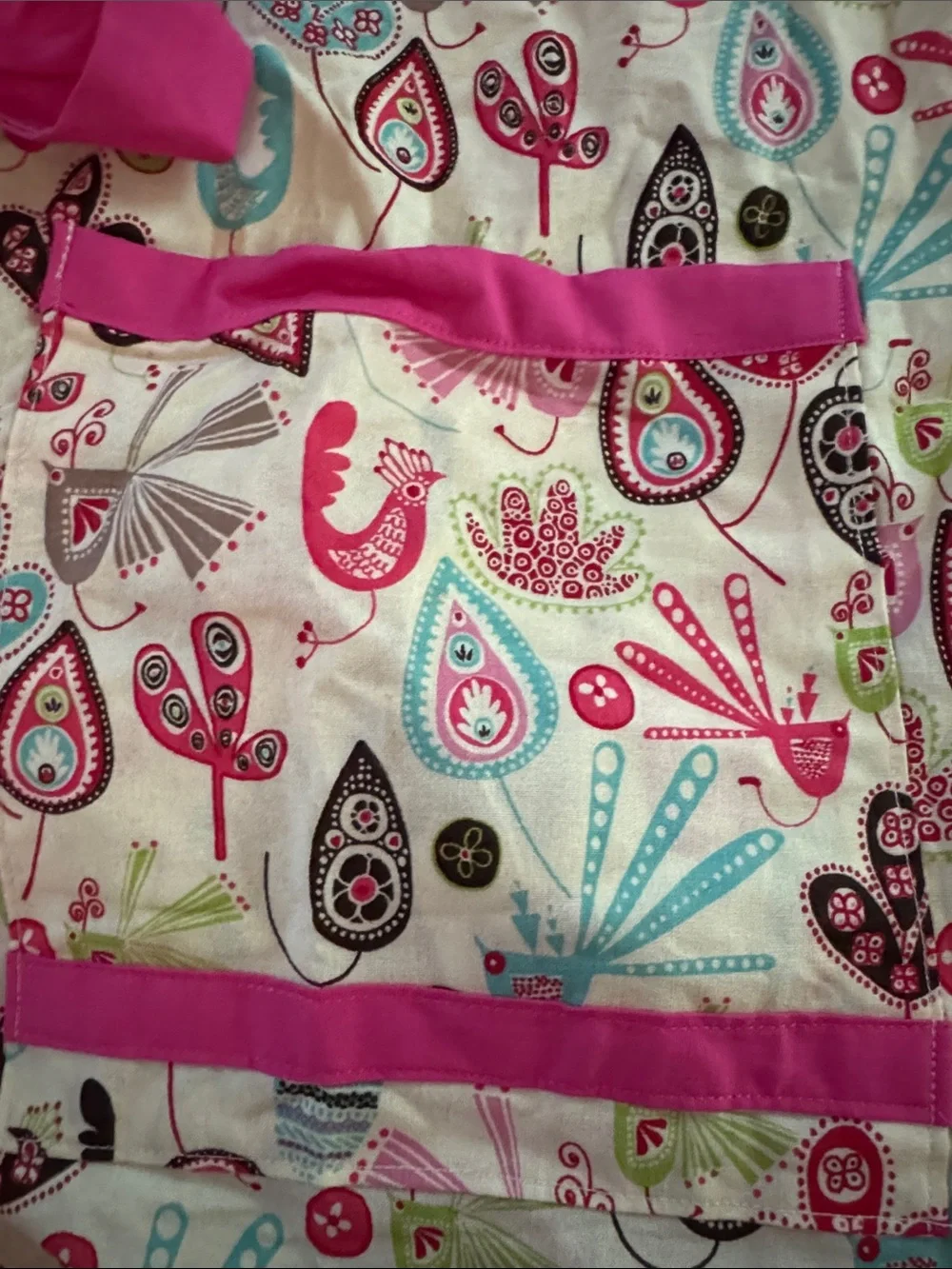 Kids Pink Floral Apron Set - Child and Adult Matching Aprons Mommy & Me Baking